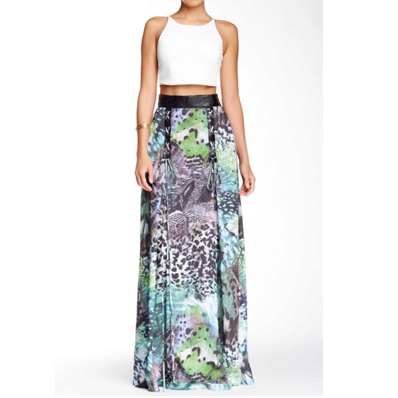 TOV Holy Dresses & Skirts - TOV HOLY faux leather lace up maxi skirt Sz 38/SM